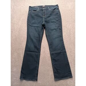NYDJ for Chico's Bootcut Jeans Women's 12 Dark Wash Lift Tuck Stretch Denim